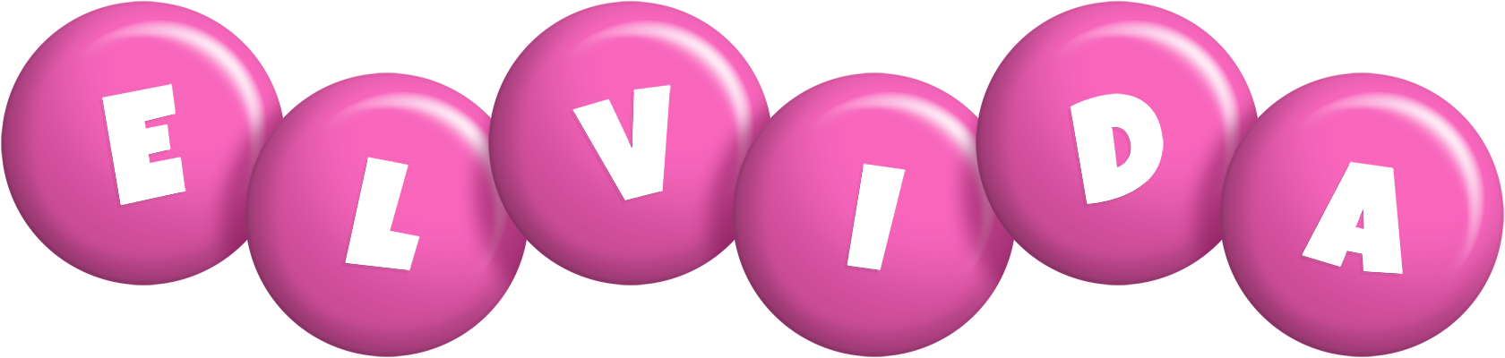 Elvida candy-pink logo