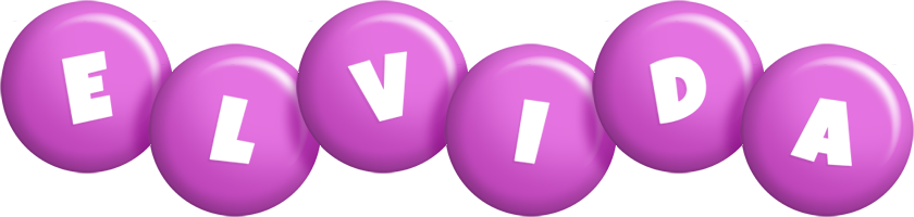 Elvida candy-purple logo