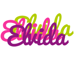 Elvida flowers logo