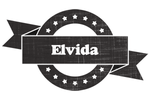 Elvida grunge logo