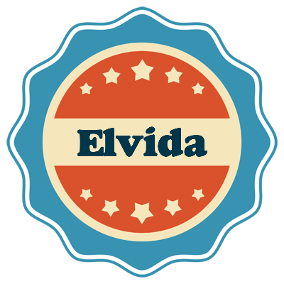 Elvida labels logo