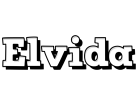 Elvida snowing logo