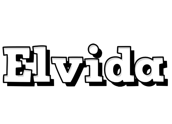 Elvida snowing logo