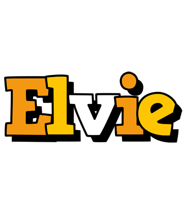 Elvie cartoon logo