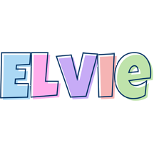 Elvie pastel logo