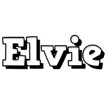 Elvie snowing logo