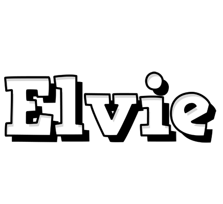 Elvie snowing logo