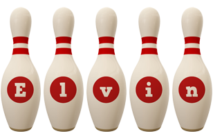 Elvin bowling-pin logo