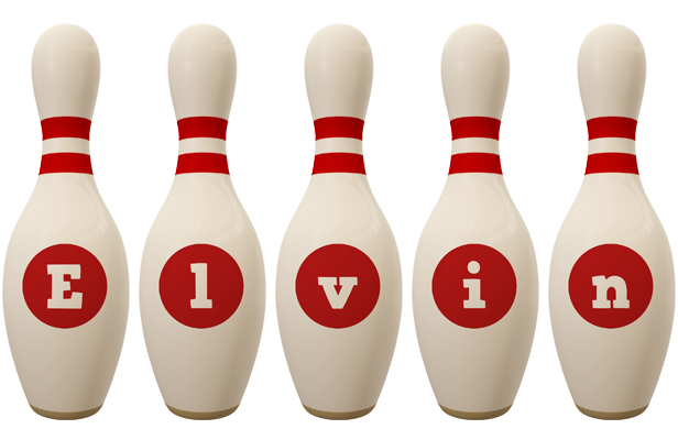 Elvin bowling-pin logo