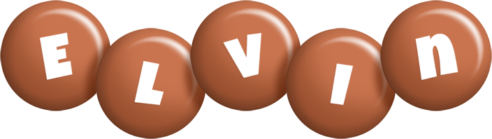 Elvin candy-brown logo