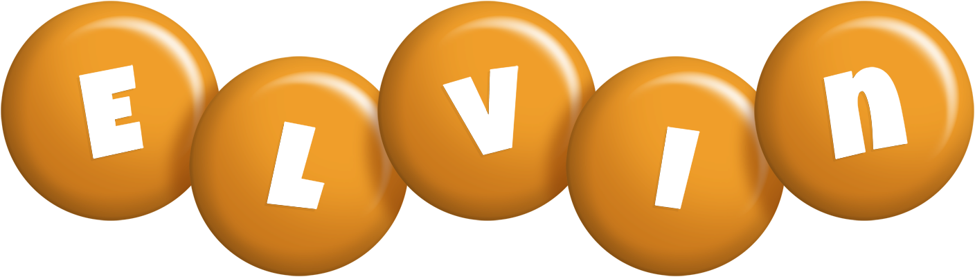 Elvin candy-orange logo