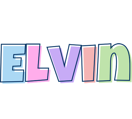 Elvin pastel logo