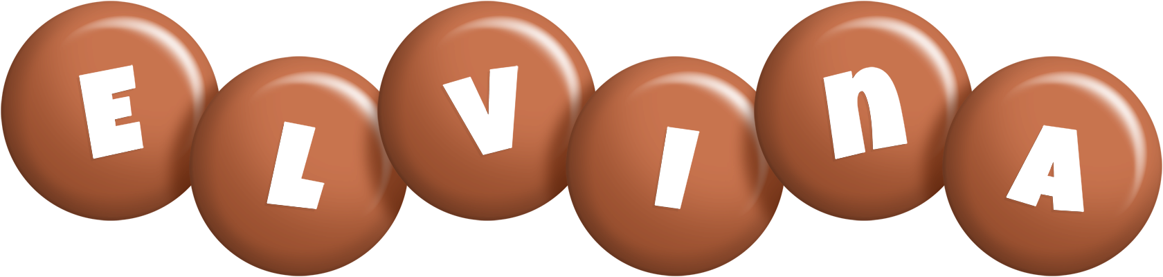 Elvina candy-brown logo
