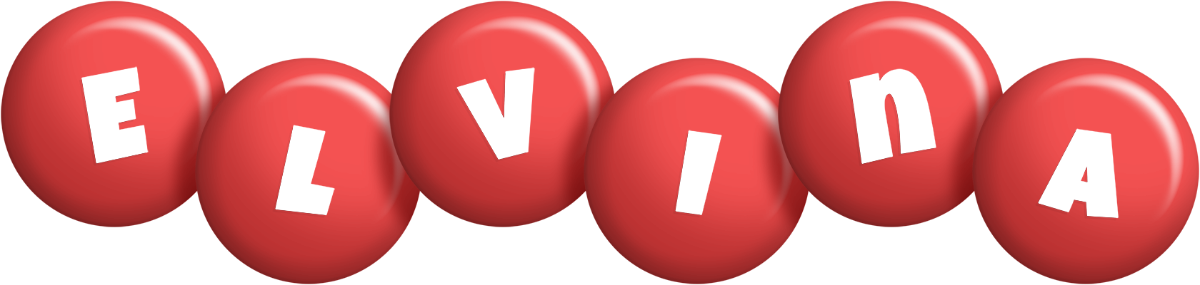 Elvina candy-red logo