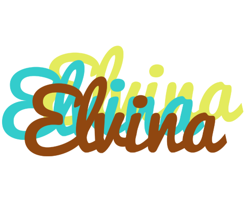 Elvina cupcake logo
