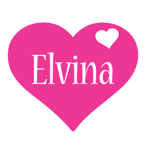 Elvina love-heart logo