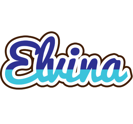 Elvina raining logo