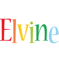 Elvine birthday logo