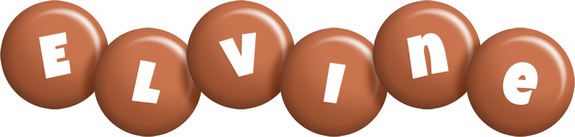 Elvine candy-brown logo