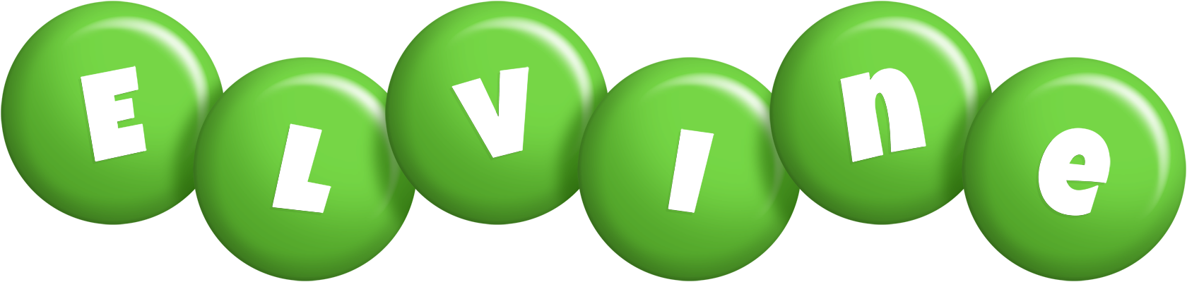 Elvine candy-green logo