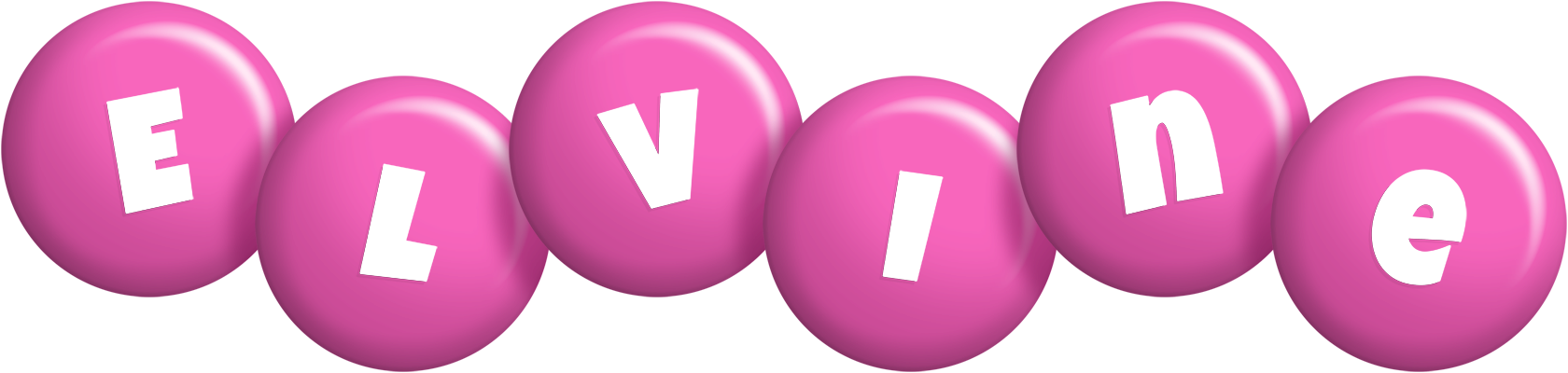 Elvine candy-pink logo