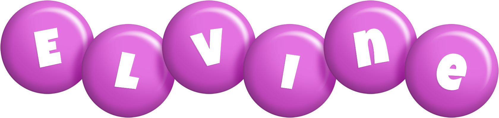 Elvine candy-purple logo