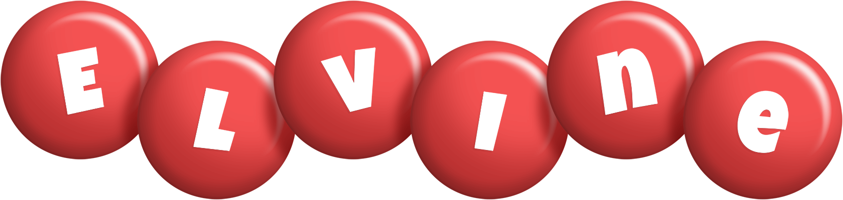 Elvine candy-red logo