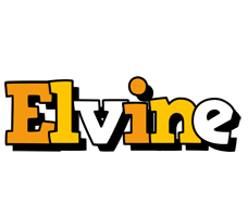 Elvine cartoon logo