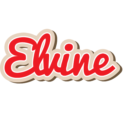 Elvine chocolate logo