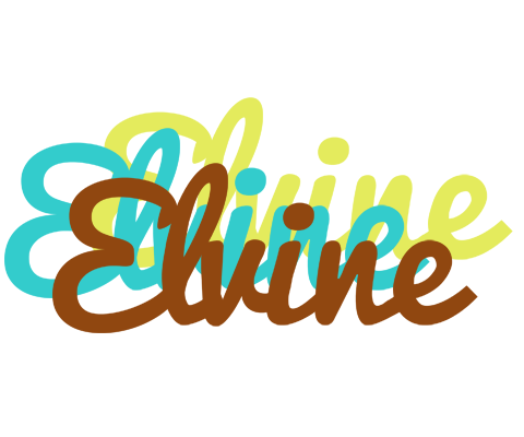 Elvine cupcake logo