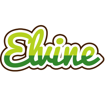 Elvine golfing logo