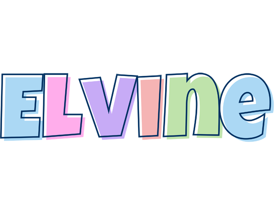 Elvine pastel logo