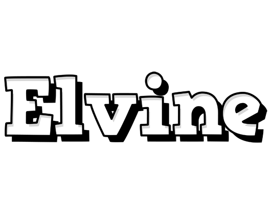 Elvine snowing logo
