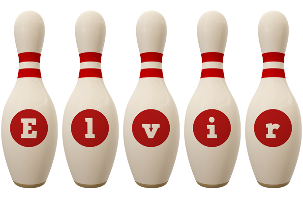Elvir bowling-pin logo