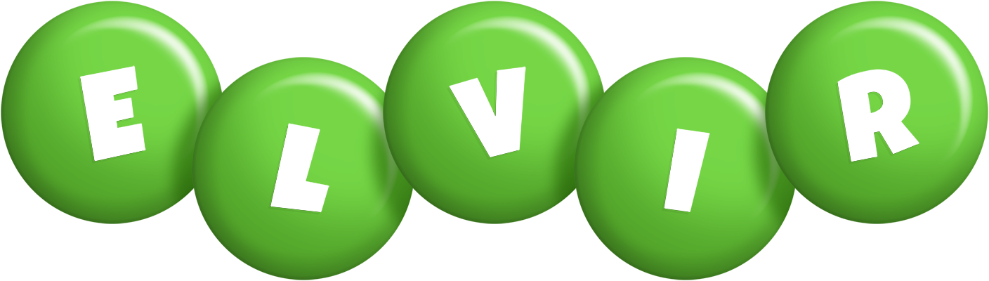 Elvir candy-green logo