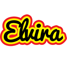 Elvira flaming logo