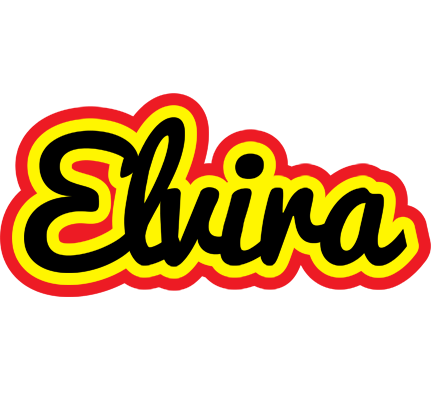 Elvira flaming logo