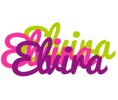 Elvira flowers logo