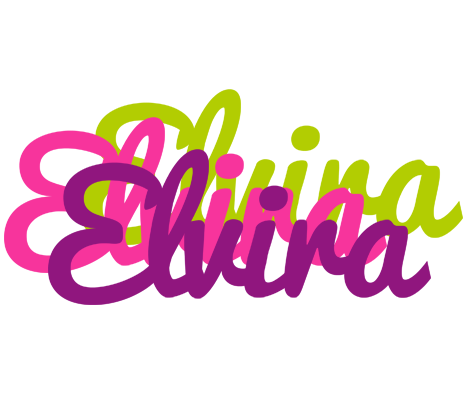 Elvira flowers logo