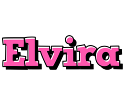 Elvira girlish logo