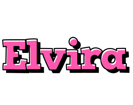 Elvira girlish logo