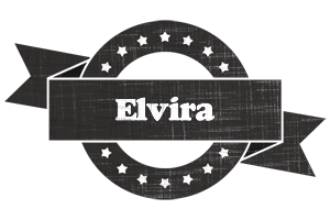 Elvira grunge logo