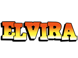 Elvira sunset logo