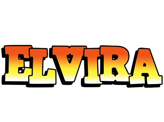 Elvira sunset logo