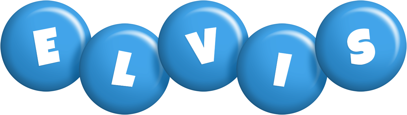 Elvis candy-blue logo