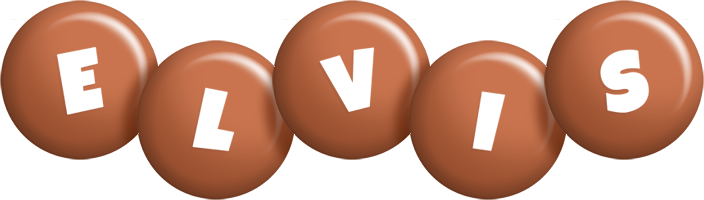 Elvis candy-brown logo
