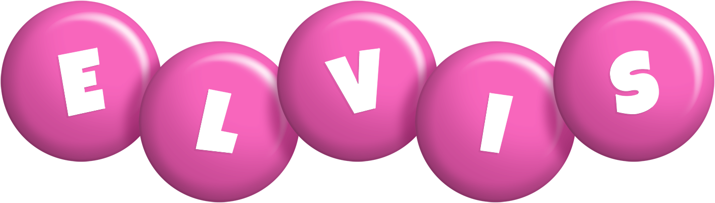 Elvis candy-pink logo