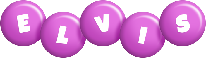 Elvis candy-purple logo
