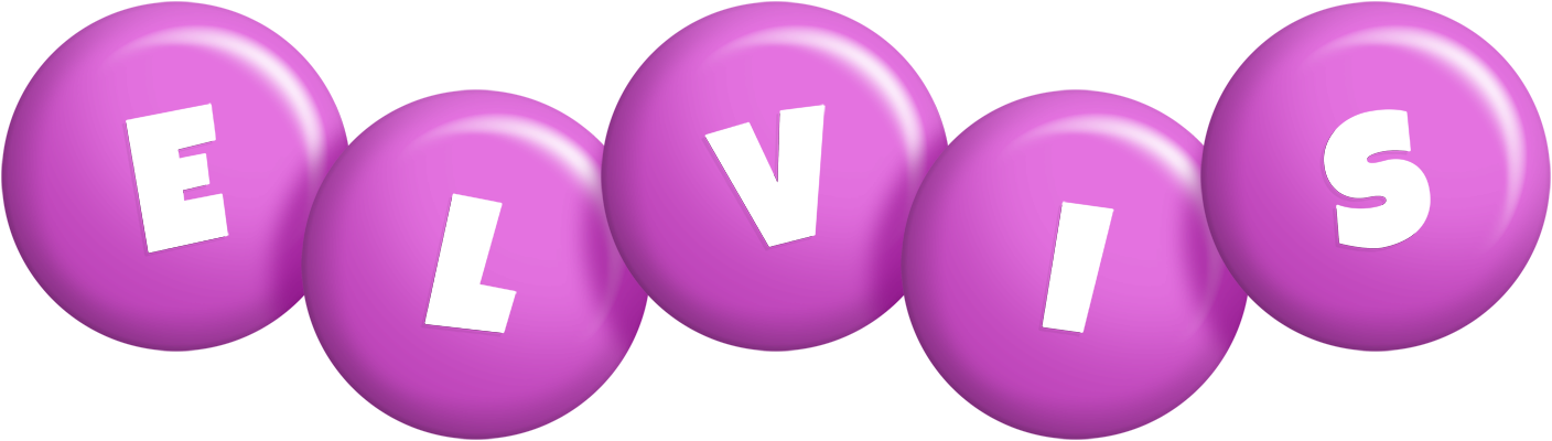 Elvis candy-purple logo