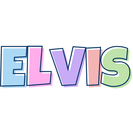 Elvis pastel logo